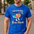 Retro Teaching Is My Superpower Apple Teacher Appreciation Men's Casual T-Shirt Royal Blue Retro Teaching Is My Superpower Apple Teacher Appreciation Men's Casual T-Shirt Royal Blue