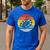 Retro Vintage Paint Palette Costume Artist Art Teacher Men Women Men's Casual T-Shirt Royal Blue