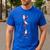 Santa Yoga Poses For Yogi Teacher Christmas Yoga Poses Men's Casual T-Shirt Royal Blue Santa Yoga Poses For Yogi Teacher Christmas Yoga Poses Men's Casual T-Shirt Royal Blue