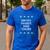 Santas Favorite Band Teacher Christmas Men's Casual T-Shirt Royal Blue