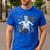 Science Teacher Halloween Skeleton Scientist Chemistry Men's Casual T-Shirt Royal Blue