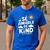 SÉ AMABLE Be Kind Bilingual Teacher Maestra Spanish Teacher Men's Casual T-Shirt Royal Blue