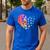 Sign Language Heart ASL For Deaf Teacher Men's Casual T-Shirt Royal Blue Sign Language Heart ASL For Deaf Teacher Men's Casual T-Shirt Royal Blue