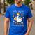 Silly Goose Teachers Club Cozy Fall Teacher Men's Casual T-Shirt Royal Blue