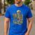 Skeleton Book Floral Skull Halloween Teacher Costume Men's Casual T-Shirt Royal Blue Skeleton Book Floral Skull Halloween Teacher Costume Men's Casual T-Shirt Royal Blue