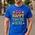 So Happy You’Re Here Groovy Retro Positivity Women Teacher Men's Casual T-Shirt Royal Blue