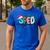 SPED Squad Special Education Teacher Autism Christmas Women Men's Casual T-Shirt Royal Blue
