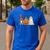 Spooky Ghost Boston Terrier Pumpkin Halloween Dog Lover Men's Casual T-Shirt Royal Blue