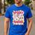 Spooky Teacher Ghost Pencil Teacher Halloween Teacher Men's Casual T-Shirt Royal Blue