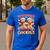 My Student Are Smart Cookies Pjs Christmas Xmas Teacher Men's Casual T-Shirt Royal Blue