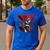 Super Power Superhero Boston Terrier Dog For Men Women Kids Men's Casual T-Shirt Royal Blue