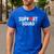 Support Squad Cute Heart Supportive Teacher Team Member Men's Casual T-Shirt Royal Blue