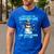 Surviving The Teacher Life Pjs Pajamas Christmas Xmas Teache Men's Casual T-Shirt Royal Blue