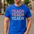 Teach Compassion Kindness Confidence For Teacher Men's Casual T-Shirt Royal Blue Teach Compassion Kindness Confidence For Teacher Men's Casual T-Shirt Royal Blue