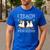 I Teach The Cutest Little Penguins Cute School Teacher Tee Men's Casual T-Shirt Royal Blue