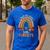 I Teach The Cutest Little Turkeys Thanksgiving Teacher Men Women Girls Kids Men's Casual T-Shirt Royal Blue