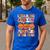 I Teach The Cutest Pumpkins Halloween Fall Teacher Women Men's Casual T-Shirt Royal Blue