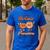 I Teach The Cutest Pumpkins In The Patch Retro Teacher Fall Men's Casual T-Shirt Royal Blue