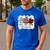 Teach Love Inspire Pre-k Teacher Apple Leopard Red Plain Men's Casual T-Shirt Royal Blue