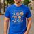 Teach Them Love Them Watch Them Grow Retro Teacher Floral Men's Casual T-Shirt Royal Blue Teach Them Love Them Watch Them Grow Retro Teacher Floral Men's Casual T-Shirt Royal Blue