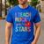 I Teach Rockstars Band Vibes Teacher Rocks My Music Teaching Men's Casual T-Shirt Royal Blue I Teach Rockstars Band Vibes Teacher Rocks My Music Teaching Men's Casual T-Shirt Royal Blue