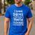 I Teach Science Because Math Teachers Need Heroes Too Men's Casual T-Shirt Royal Blue