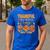 Teach Thanksgiving Teacher Thankful For My Preschool Turkeys Men's Casual T-Shirt Royal Blue