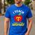 I Teach What's Your Superpower Superhero Teacher Men's Casual T-Shirt Royal Blue