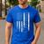 Teacher American Flag Teacher's Day Teaching Men's Casual T-Shirt Royal Blue Teacher American Flag Teacher's Day Teaching Men's Casual T-Shirt Royal Blue