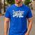 Teacher Blue Chinoiserie Coquette Bow Heart Teacher Life Men's Casual T-Shirt Royal Blue