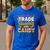 Teacher Cute Will Trade Students For Candy Halloween Costume Men's Casual T-Shirt Royal Blue