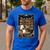 The Teacher Ghost Book Reading Books Lover Halloween Men's Casual T-Shirt Royal Blue