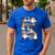 Teacher Library Ghost Reading Book Halloween Cat Men's Casual T-Shirt Royal Blue Teacher Library Ghost Reading Book Halloween Cat Men's Casual T-Shirt Royal Blue