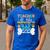 Teacher Off Duty Promoted To Stay At Home Dog Mom Teachers Men's Casual T-Shirt Royal Blue