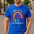 Teacher You Are a Rainbow Of Possibilities Funny Men's Casual T-Shirt Royal Blue