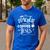 This Teacher Runs On Coffee And Jesus T Shirt Christian Tees Men's Casual T-Shirt Royal Blue