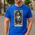 The Teacher Skeleton Tarot Card Men's Casual T-Shirt Royal Blue The Teacher Skeleton Tarot Card Men's Casual T-Shirt Royal Blue