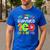My Teacher Survived 100 Days Of Me 100 Days Of School Men's Casual T-Shirt Royal Blue