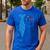 Teacher Tie & Pocket Protector Costume School Men's Casual T-Shirt Royal Blue