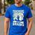 Teachers Love Brains Halloween Costume Boo Trick Teach Men's Casual T-Shirt Royal Blue