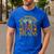 All Teachers Love Brains School Halloween Costume Men's Casual T-Shirt Royal Blue