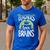 Teachers Love Zombie Teacher Halloween Fun Men's Casual T-Shirt Royal Blue