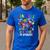 Teachers Are Superheroes Back To School Men's Casual T-Shirt Royal Blue