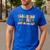 Teaching Is My Superpower Vintage Groovy University Teacher Men's Casual T-Shirt Royal Blue