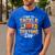Test Day State Football Tackle Testing Day Sports Teacher Men's Casual T-Shirt Royal Blue