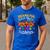 Thankful For My 1st Grade Turkeys Thanksgiving Teacher Fall Men's Casual T-Shirt Royal Blue