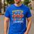 Thankful For My Kindergarten Turkeys Thanksgiving Teacher Men's Casual T-Shirt Royal Blue