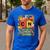 Thanksgiving 67 Meme Science Teacher Periodic Table Women Men's Casual T-Shirt Royal Blue