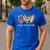 Tie Dye Hippie Peace Love Teach Teacher Appreciation Men's Casual T-Shirt Royal Blue Tie Dye Hippie Peace Love Teach Teacher Appreciation Men's Casual T-Shirt Royal Blue