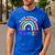 Tiny Human Tamer Watercolor Rainbow Daycare Teacher Men's Casual T-Shirt Royal Blue Tiny Human Tamer Watercolor Rainbow Daycare Teacher Men's Casual T-Shirt Royal Blue